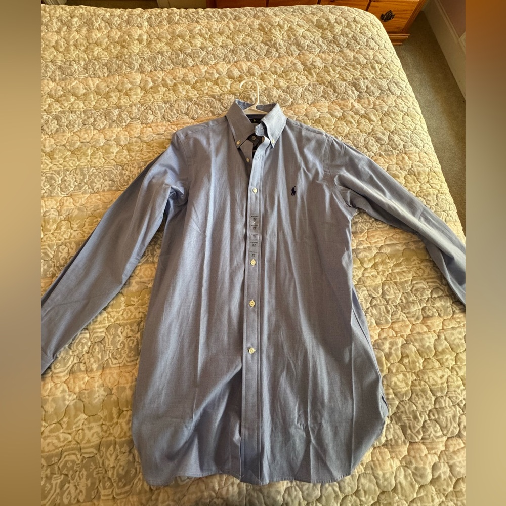 NWT Ralph Lauren Polo Boys Dress Shirt Size 14 1/2-32/33